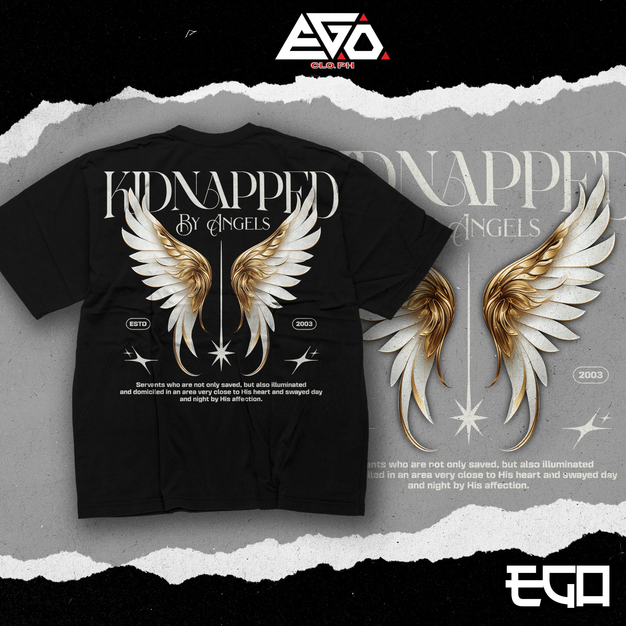 Kidnapped by Angels Tee